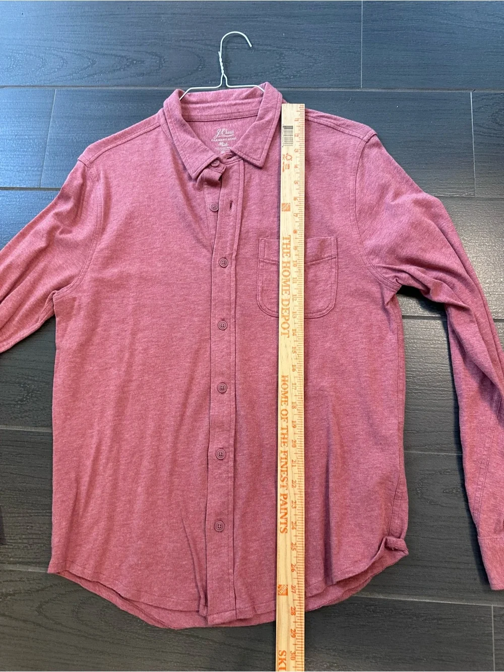 J. Crew Men's Heathered Brick Red  Button-Down Shirt